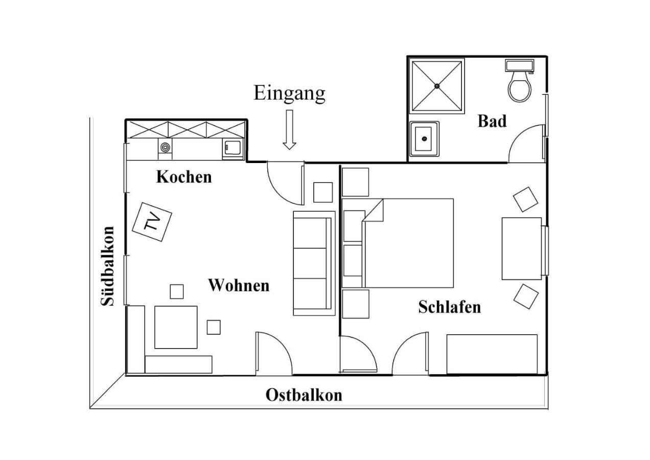 Ferienwohnungen Mit Bergblick 因泽尔 外观 照片